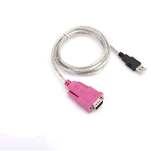 Acouto USB 2.0 to RS232 Serial Port Cable Converter DB9 Universal Male Connector for Barcode Scanner, PDA, Label Printer, Security System in Saudi Arabia