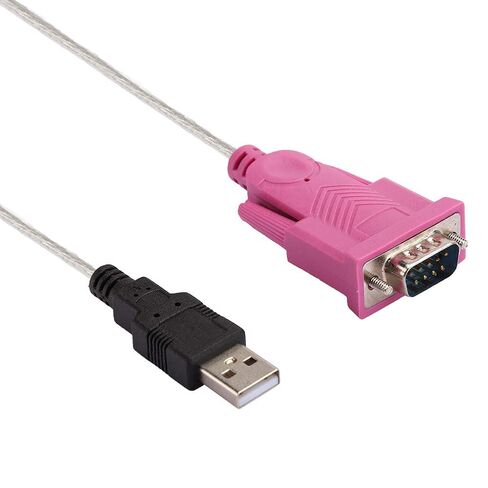 Acouto USB 2.0 to RS232 Serial Port Cable Converter DB9 Universal Male Connector for Barcode Scanner, PDA, Label Printer, Security System in Saudi Arabia