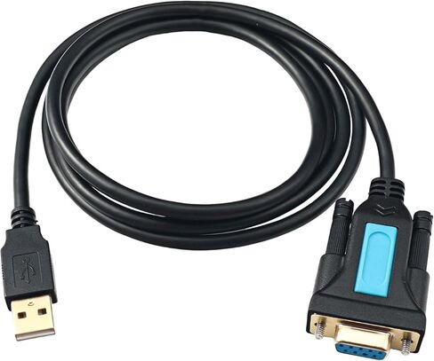 USB to RS232 Adapter with PL2303 Chipset Serials Converter Cable USB 2.0 Male to RS232 Female for Scanner Cameras Serials Port Communication in Saudi Arabia