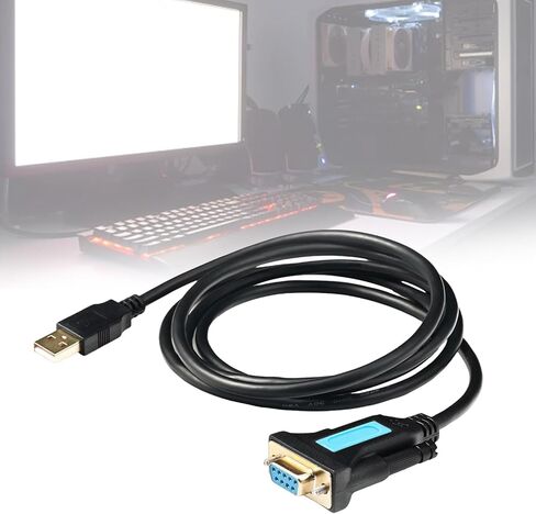 USB to RS232 Adapter with PL2303 Chipset Serials Converter Cable USB 2.0 Male to RS232 Female for Scanner Cameras Serials Port Communication in Saudi Arabia
