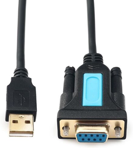 USB to RS232 Adapter with PL2303 Chipset Serials Converter Cable USB 2.0 Male to RS232 Female for Scanner Cameras Serials Port Communication in Saudi Arabia
