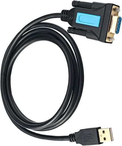 USB to RS232 Adapter with PL2303 Chipset Serials Converter Cable USB 2.0 Male to RS232 Female for Scanner Cameras Serials Port Communication in Saudi Arabia
