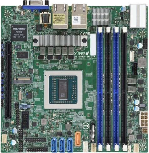سوبرمايكرو 237874 ميجا بايت Mbd-m11sdv-4c-ln4f-o Amd Epyc3151 Soc Max512gb Ddr4 Mini-itx Rtl in Kuwait