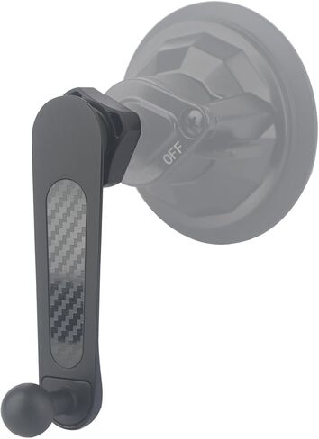 Aluminium 17mm/0.67" Ball Mount Extension Arm, Solid 17mm Vent Clip Ball Extender Female to Male for Car Vent Solid Phone Holder - Metal Made (4.26" Long) in Saudi Arabia