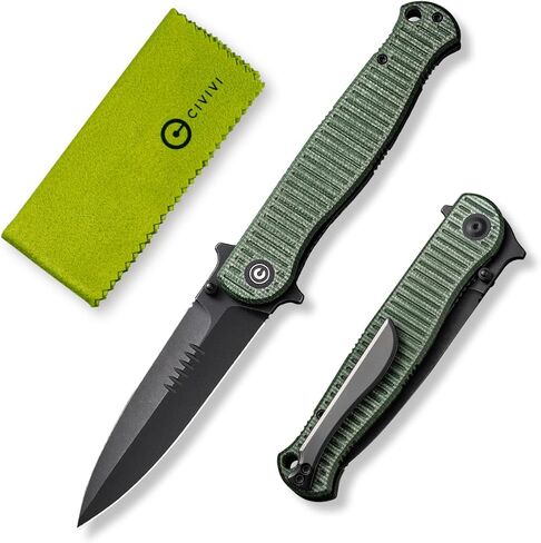 CIVIVI RS71 Pocket Knife for Men, Folding Knife with 4" Nitro-V Long Blade G10 Full-size Handle for Camping Hunting Hiking C23025-1 in Kuwait