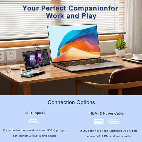 شاشة لمس محمولة 7 بوصة IPS 1080P 1920x1080 120 هرتز شاشة LCD صغيرة شاشة ثانية USB C HDMI رفيعة للغاية لـ Raspberry Pi 5/4 Switch PS5 Xbox Laptop PC in Kuwait