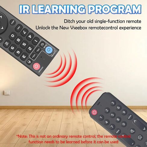 جهاز التحكم عن بعد الصوتي V3 لـ vSeeBox، بديل لسلسلة V5 Pro/V3 Plus & Max/Elite/V2 Pro/V1، التحكم والإعداد العالمي للتلفزيون in Kuwait