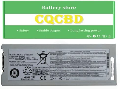 بطارية متوافقة مع CQCBD CF-VZSU80U لجهاز الكمبيوتر اللوحي Panasonic Toughbook CF-C2 والكمبيوتر المحمول CF-VZSU82U CF-VZSU83U CF-C2AECCHCE للكمبيوتر المحمول (10.8 فولت 70 وات/6800 مللي أمبير في الساعة) in Kuwait