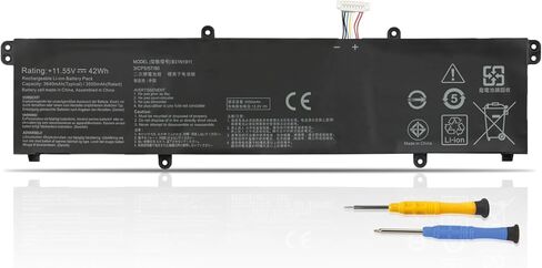 بطارية ANTIEE B31N1911 لجهاز Asus VivoBook Flip 14 M413 K413EA K413FA K413FP K413FQ S433EA S433FA TM420U TM420UA TP420UA TP470EA TP470EZ X413EA X413JA X421DA X421EA X421EP X421FF X421FQ X421JA in Kuwait