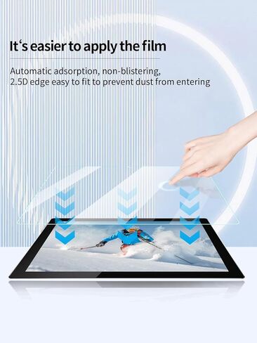 واقي شاشة لجهاز HDTABLET CP20S Android 15 Tablet 10 بوصة، مضاد للخدش 9H صلابة اللمس الحساسة 2.5D حواف مستديرة خالية من الفقاعات سهلة التركيب، عبوتان. in Kuwait