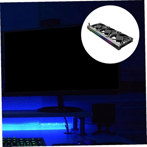 مبرد بطاقة الرسومات Argb 5v مروحة تبريد صغيرة صامتة لبطاقة فيديو Pci، ملحقات الكمبيوتر لأجهزة الكمبيوتر المكتبية للألعاب in Kuwait
