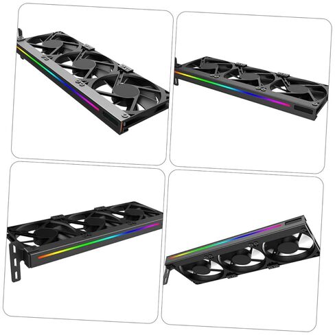 مبرد بطاقة الرسومات Argb 5v مروحة تبريد صغيرة صامتة لبطاقة فيديو Pci، ملحقات الكمبيوتر لأجهزة الكمبيوتر المكتبية للألعاب in Kuwait