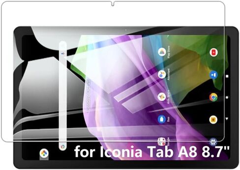 عبوتان من واقي الشاشة الزجاجي المقوى الشفاف المتوافق مع جهاز Acer Iconia Tab A8 مقاس 8.7 بوصة in Kuwait