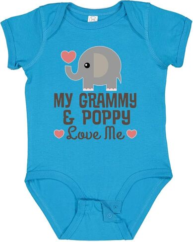 بدلة Inktastic Grammy and Poppy Love Me Grandchild Baby in Kuwait