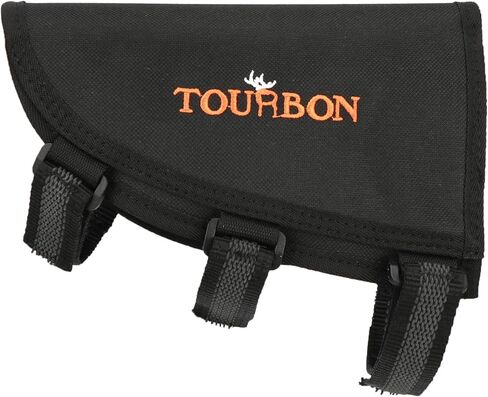 TOURBON Nylon Adjustable Cheek Rest Riser Pad Buttstock Pouch Right Handed, Hunting Shooting Rifle Ammo Shell Holder for 45-70 357 308 30.06 30.30 223 in Saudi Arabia