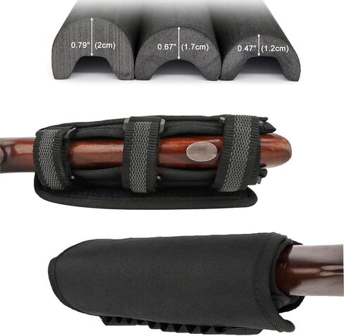 TOURBON Nylon Adjustable Cheek Rest Riser Pad Buttstock Pouch Right Handed, Hunting Shooting Rifle Ammo Shell Holder for 45-70 357 308 30.06 30.30 223 in Saudi Arabia