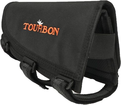 TOURBON Nylon Adjustable Cheek Rest Riser Pad Buttstock Pouch Right Handed, Hunting Shooting Rifle Ammo Shell Holder for 45-70 357 308 30.06 30.30 223 in Saudi Arabia