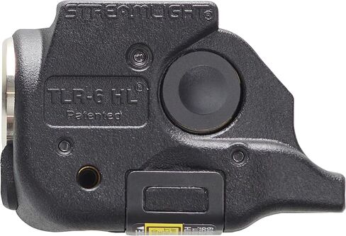 Streamlight 69355 TLR-6 HL G 300 لومن ضوء سلاح تكتيكي قابل لإعادة الشحن مع ليزر أخضر مدمج مصمم حصريًا وفقط لنماذج Glock 43X/48 MOS Railed فقط، أسود in Kuwait