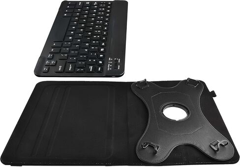 حافظة لوحة مفاتيح بلوتوث سوداء اللون من Navitech متوافقة مع جهاز Samsung Galaxy Tab Active3 مقاس 8 بوصة in Kuwait