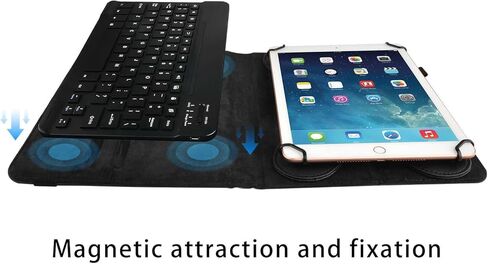 حافظة لوحة مفاتيح بلوتوث سوداء اللون من Navitech متوافقة مع جهاز Samsung Galaxy Tab Active3 مقاس 8 بوصة in Kuwait