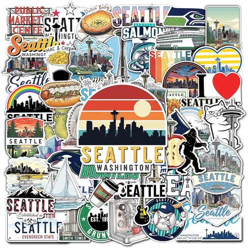 50 Pcs Minnesota Stickers US State Vinyl Decal Waterproof Travel Sticker Laptop Water Bottle Luggage Scrapbooking Journal Tablet Phone Cup Skateboard Bike Helmet Gifts for Teens Adults in Saudi Arabia