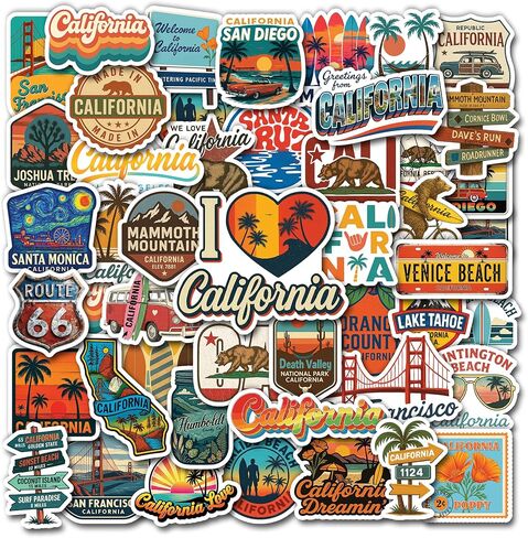 50 Pcs Minnesota Stickers US State Vinyl Decal Waterproof Travel Sticker Laptop Water Bottle Luggage Scrapbooking Journal Tablet Phone Cup Skateboard Bike Helmet Gifts for Teens Adults in Saudi Arabia