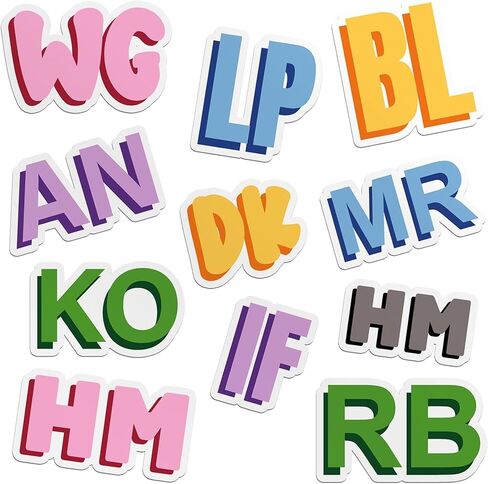 Custom Name Initial Letter Sticker – Personalized Monogram Alphabet Stickers for Water Bottle, Laptop, Notebook, Tumbler, Phone, Wall – Aesthetic Vinyl Decal Cute Bold Script Style Gift for All in Saudi Arabia