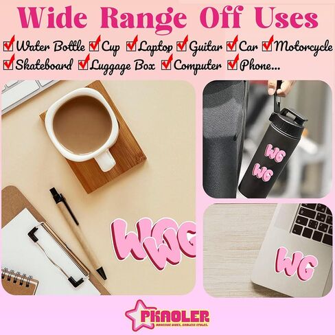 Custom Name Initial Letter Sticker – Personalized Monogram Alphabet Stickers for Water Bottle, Laptop, Notebook, Tumbler, Phone, Wall – Aesthetic Vinyl Decal Cute Bold Script Style Gift for All in Saudi Arabia