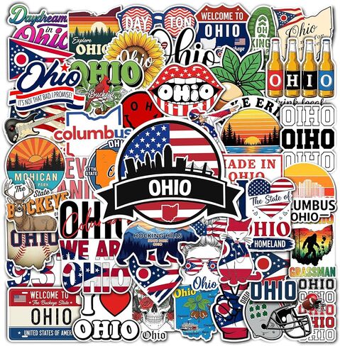 50 Pcs Minnesota Stickers US State Vinyl Decal Waterproof Travel Sticker Laptop Water Bottle Luggage Scrapbooking Journal Tablet Phone Cup Skateboard Bike Helmet Gifts for Teens Adults in Saudi Arabia