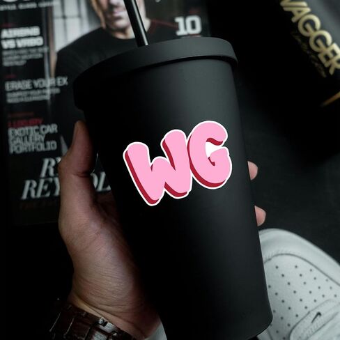 Custom Name Initial Letter Sticker – Personalized Monogram Alphabet Stickers for Water Bottle, Laptop, Notebook, Tumbler, Phone, Wall – Aesthetic Vinyl Decal Cute Bold Script Style Gift for All in Saudi Arabia