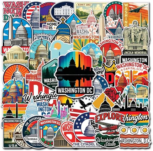 50 Pcs Minnesota Stickers US State Vinyl Decal Waterproof Travel Sticker Laptop Water Bottle Luggage Scrapbooking Journal Tablet Phone Cup Skateboard Bike Helmet Gifts for Teens Adults in Saudi Arabia