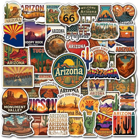 50 Pcs Minnesota Stickers US State Vinyl Decal Waterproof Travel Sticker Laptop Water Bottle Luggage Scrapbooking Journal Tablet Phone Cup Skateboard Bike Helmet Gifts for Teens Adults in Saudi Arabia