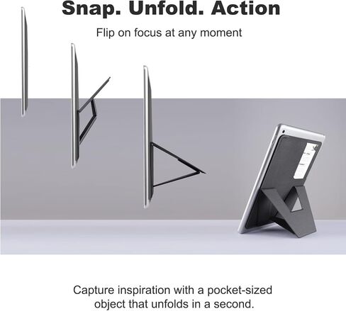 حامل حامل للكمبيوتر اللوحي Snap، لجهاز iPad/الكمبيوتر اللوحي، حامل تصميم نحيف للغاية من ورق A4 مقاس 1/4، ملحقات مكتب المنزل، ضروري لحامل iPad أثناء السفر وفي المهاجع in Kuwait