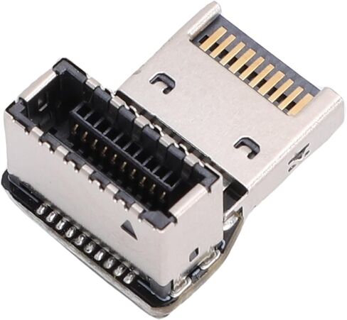 محول اللوحة الأم للكمبيوتر من النوع E، USB 3.1 10 جيجابت في الثانية 20 جيجابت في الثانية من النوع E 90 درجة، مع لوحة دوائر متعددة الطبقات، لإدارة الكابلات المحسنة (PH76EE-A) in Kuwait