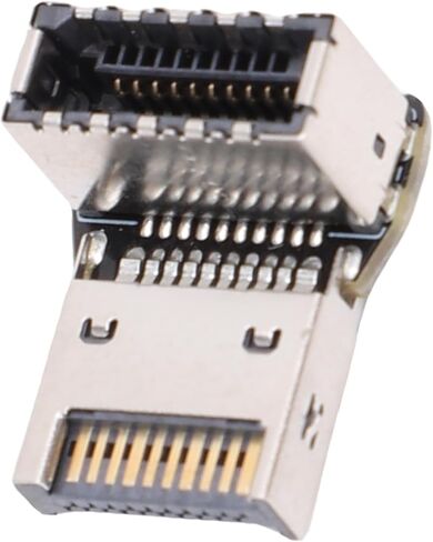 محول اللوحة الأم للكمبيوتر من النوع E، USB 3.1 10 جيجابت في الثانية 20 جيجابت في الثانية من النوع E 90 درجة، مع لوحة دوائر متعددة الطبقات، لإدارة الكابلات المحسنة (PH76EE-A) in Kuwait