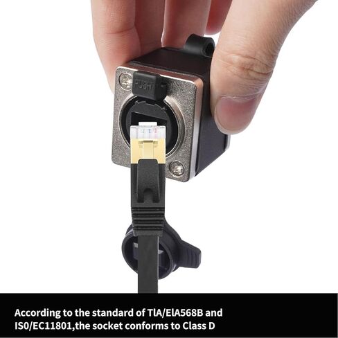 Yunseity RJ45 Coupler, IP68 Water Proof Female to Female Ethernet Cable Extender Connector with Locking System, for Cat5e Cat6 Cat7 Cat8 Cables and Outdoor Applications in Saudi Arabia