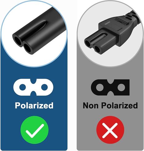 PKPOWER Power Cord Cable for HP Envy 5055 4520 4500 4501 5660 5530 5535 5540 5640 7640 7645, Printer Cable 2 Prong Replacement for HP Envy Laptop x360 13 15 17 Spectre 24 27 32 and More in Saudi Arabia