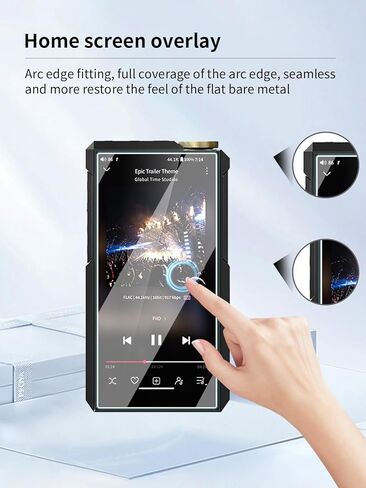 واقي شاشة لمشغل الموسيقى FiiO M27، طبقة نانوفيلم عالية الدقة مقاومة للخدش، شفاف عالي الدقة، خالٍ من الفقاعات مع مجموعة تركيب سهلة، عبوتان in Kuwait