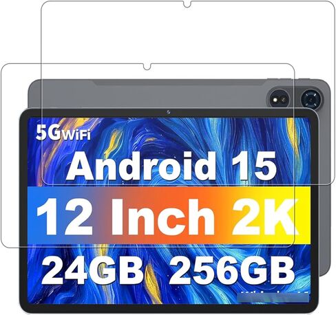 [عبوتان] واقي شاشة لجهاز JJGJ TAB9/QDDQ TAB9/Relndoo TAB9 Tablet 12 بوصة من الزجاج المقوى، واقي شاشة لجهاز TAB9 Tablet 12 بوصة مضاد للخدش وحساس وصلابة 9H in Kuwait