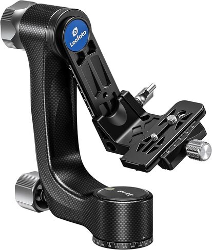 رأس Leofoto PG-1 Camo Gimbal للعدسات المقربة الثقيلة ثلاثية القوائم، رأس حامل ثلاثي القوائم احترافي لكاميرا من سبائك الألومنيوم CNC، مشبك Arca-Swiss وفتحة تثبيت 3/8 بوصة - 16، أقصى تحميل يصل إلى 25 كجم/55.12 رطل (PG-1 Camo) in Kuwait