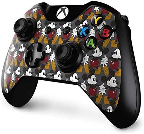 غلاف Skinit المخصص للألعاب متوافق مع وحدة تحكم Xbox One - تصميم بنمط كلاسيكي ميكي ماوس من ديزني مرخص رسميًا in Kuwait