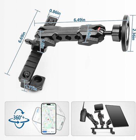 Phone Mount for 2022 2023 2024 2025 2026 Chevrolet Silverado 1500/GMC Sierra 1500 2500 3500 HD Accessories,Dash Platform Phone Mount Magsafe Fit 13.4" Screen, Cell Phone Holder for NATO Rail in Saudi Arabia