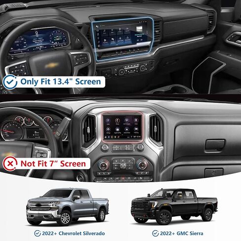 Phone Mount for 2022 2023 2024 2025 2026 Chevrolet Silverado 1500/GMC Sierra 1500 2500 3500 HD Accessories,Dash Platform Phone Mount Magsafe Fit 13.4" Screen, Cell Phone Holder for NATO Rail in Saudi Arabia