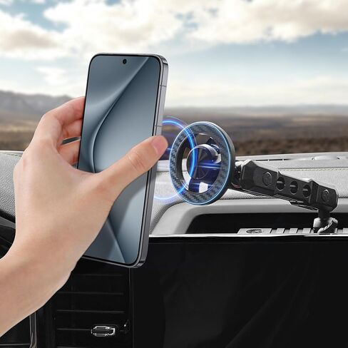 Phone Mount for 2022 2023 2024 2025 2026 Chevrolet Silverado 1500/GMC Sierra 1500 2500 3500 HD Accessories,Dash Platform Phone Mount Magsafe Fit 13.4" Screen, Cell Phone Holder for NATO Rail in Saudi Arabia