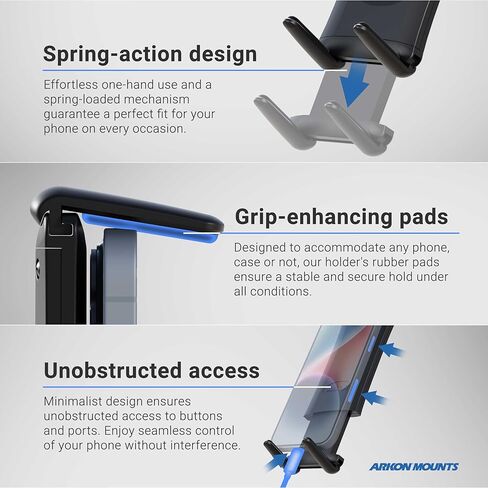 ARKON Mounts أرجل قصيرة بديلة لحامل الهاتف فائق النحافة، يتضمن أربعة أرجل دعم قصيرة in Kuwait