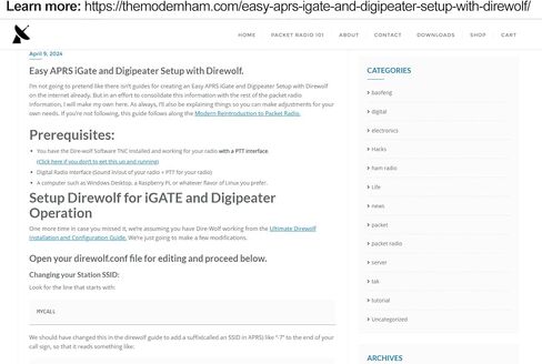 AURSINC VHF APRS RF Node for Direwolf, USB CM108 Sound Work for Direwolf & PPT Function, USB CP210x Com for SR110v Module (136-174Mhz 1W), Compatible for RPi 2/3/4/5 in Kuwait