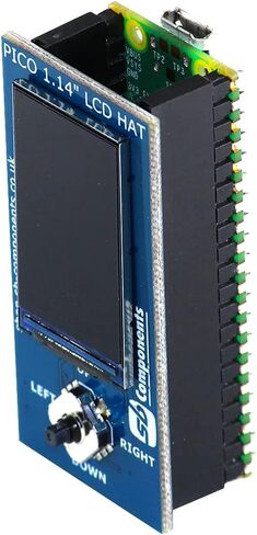 sb components Raspberry Pi Pico 1.14inch LCD HAT Display Board Module for Raspberry Pi Pico Projects in Saudi Arabia