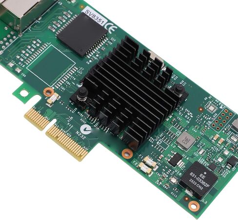 Yunseity Gigabit 2 Port NIC، بطاقة إيثرنت RJ45 مزدوجة مع وحدة تحكم 350AM2، محول شبكة PCI Express 2.0 X4 لنظام التشغيل Linux VMware in Kuwait