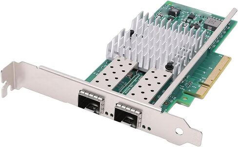 بطاقة شبكة Yoidesu Dual SFP 10 جيجا بايت PCIE، بطاقة شبكة 82599 رقاقة 10 جيجا بايت، محول إيثرنت PCI Express عالي السرعة للاستخدام المتعدد الأنظمة in Saudi Arabia