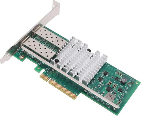 بطاقة شبكة Yoidesu Dual SFP 10 جيجا بايت PCIE، بطاقة شبكة 82599 رقاقة 10 جيجا بايت، محول إيثرنت PCI Express عالي السرعة للاستخدام المتعدد الأنظمة in Saudi Arabia